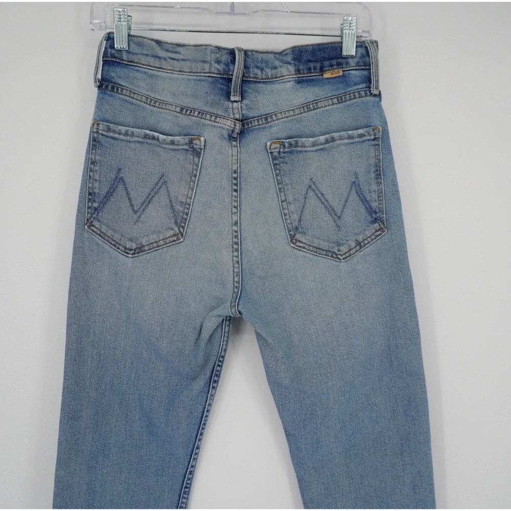 MOTHER Superior Womens Size 27 High Waisted Rider Skimp Jeans Give It Up Wash - Picture 11 of 16